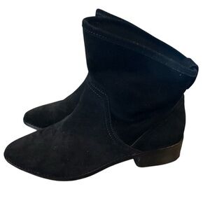 NWOT Lucky Brand  Lollin Suede Snap Slouch Ankle Boot‎ - Size 8.5